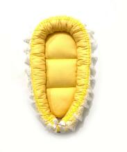 „La Bebe ™ Babynest Art.103004“ geltonos spalvos citrinos lizdas - kokonelis naujagimiams