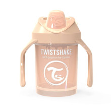 Twistshake Mini Cup Art.78271 Pastel Beige  Детский поильник с жёстким носиком с 4+ мес,230 мл