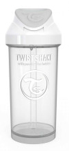 „Twistshake Straw Cup“ art. 103065 Baltas butelis su šiaudais nuo 6 + mėnesių, 360 ml