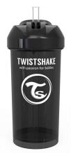 „Twistshake Straw Cup“ art. 103069 juodas butelis su šiaudais nuo 6 + mėnesių, 360 ml