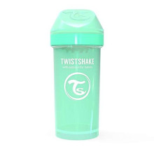 „Twistshake Kid Cup“ 78281 pastelinis žaliasis butelis su snapeliu nuo 12+ mėnesių, 360 ml