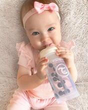 „Twistshake Kid“ taurelė, 78284, pastelinis pilkas butelis su snapeliu nuo 12+ mėnesių, 360 ml