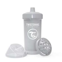 „Twistshake Kid“ taurelė, 78284, pastelinis pilkas butelis su snapeliu nuo 12+ mėnesių, 360 ml