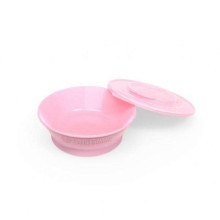 Twistshake Bowl Art.78149 Pastel Pink Учебная тарелочка с крыжкой
