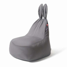 Qubo Baby Rabbit Grey Soft Art.103283 Пуф мешок бин бег (bean bag), кресло груша, пуф
