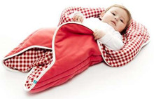 Wallaboo Baby Wrap Fleur Vichy Red Art.WWF.0310.1924  Одеяло для пеленания