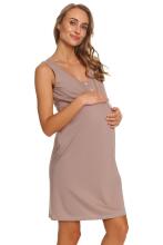 Doctornap Night Dress Art.7460 Beige  medvilnės motinystės / maitinimo naktiniai marškiniai