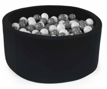 Meow Baby® Color Round Art. 104182 Juodas sausas baseinas be kamuolio