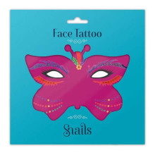 Snails Face Tattoos Brazil  Art.0439 Наклейки на лицо