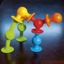 Riebaliniai smegenų žaislai „Squigz“. Prekės numeris: FA088-2 Silikoniniai įsiurbimo puodeliai, 50 vnt. (Vienos įsiurbimo taurės skersmuo 2,5 cm)