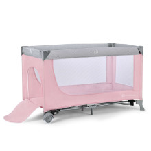 KinderKraft'22 Leody Art.KCLEOD00PNK0000 Pink  Двухярусная детская кроватка для путешествий