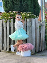LaVashka Luxury Skirt  Mint Art.105037   Itin stambus sijonas princesėms