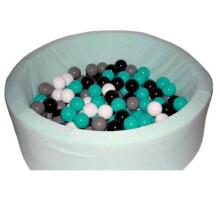 MeowBaby® Color Round Art. 105094 Mint Cupcake sausas baseinas su kamuoliukais (250vnt.)
