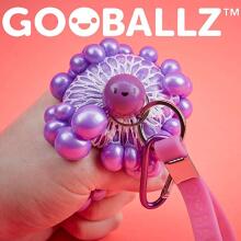 „Kids Krafts Gooballz“ spalvos diskoteka Art.GP218 Minkštas antistresinis kamuolys su laikikliu