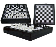 „BebeBee“ magnetinė lenta, 294495, magnetinis kelioninis stalo žaidimo šachmatas 3 viename (šachmatai, Ludo, cirkas)