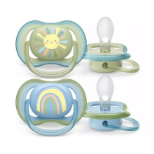 Philips Avent Ultra Air Art.SCF085/58 Silicone“ masalai 0-6 mėn Be BPA (2 vnt.)