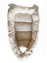 „La Bebe ™ Babynest Art.106221“ smėlio spalvos lokio lizdas - kokonelis naujagimiams
