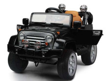 Aga Design Jeep Black Art.JJ245 Bērnu elektromobilis ar tālvadības pulti