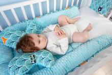 Baby Love Babynest Set Art. 1066438 Komplektinis lizdas - kokonas, pagalvė, languotas