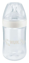 Nuk Nature Sense Art.SP28 Стеклянная бутылка с силиконовой соской 0м+,120 мл