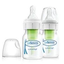 Dr. Brown’s Natural Flow® Options+™ PP Narrow Art.SB2200-P3 Buteliukas neišnešiotiems ir naujagimiams su žinduku, 60 ml,2psc