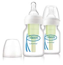 Dr. Brown’s Natural Flow® Options+™ PP Narrow Art.SB2200-P3 Buteliukas neišnešiotiems ir naujagimiams su žinduku, 60 ml,2psc