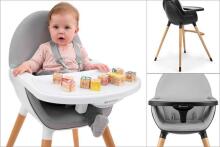KinderKraft'18 Fini Black 2 in 1 Art.KKKFINIBLK0000 maitinimo kėdė