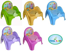 „TegaBaby Safari Art.SF-010“ vaikų kėdė su mėlynu nuimamu indu
