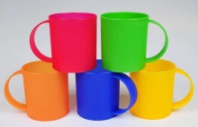 Hega Yellow Art.051816 Sorento plastic cup 0.4l