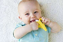 Baby Banana dantų šepetėlis Banana Art.BR003B Blue kramtomas dantų šepetėlis