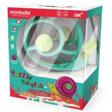 Mombella Snail Teether Rattle  Art.P8073 Attīstoša rotaļlieta Gliemezis