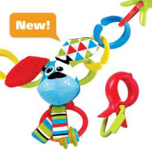 Yookidoo Clips Rattle N' Links Dog Art.40152 Подвесная игрушка на коляску/автокресло