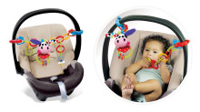 „Yookidoo Clips Rattle N 'Links Cow“ prekės ženklas 410153 Kabantis žaislas vežimėliui / automobilinei kėdutei