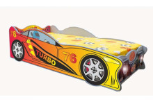 Plastiko Speedy Turbo Art.107814 Ergonomiska bērnu gulta - Mašīna ar  matraci 160x80 cm