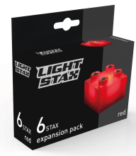 Stax Light  Art.LS-M04003 Red Konstruktors ar LED apgaismojumu,6gab