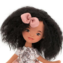 Orange Toys Sweet Sisters Tina in a Pink Dress with Sequins Art.SS05-05 Minkšta žaislinė lėlė TINA rožine suknele su blizgučiais (32 cm)
