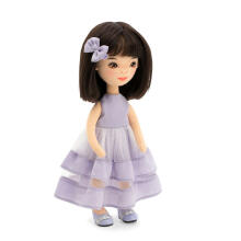 Orange Toys Sweet Sisters Lilu in a Purple Dress Art.SS04 -04 Minkšta žaislinė lėlė LILU violetine suknele (32 cm)