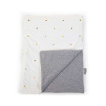 Childhome Gold Dots Art. CCSWJGD medvilninė daugiafunkcė antklodė antklodėms pakeisti (naujagimiams) 75x75cm
