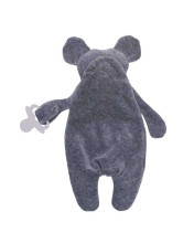 „Wooly Organic Mouse Art. T-84-M-05 Premium“ - minkštos ekologiškos medvilnės žaislų miegmaišis su pelės laikiklio pele (100% natūralus)