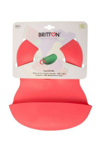 Britton Soft Bib Art.B1511 Слюнявчик силиконовый с кармашком 6м+ (1 шт)