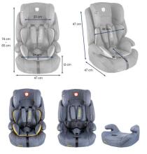 Lionelo Nico Art.109342 juoda / pilka automobilinė kėdutė 9-36 kg, 2/3 grupė