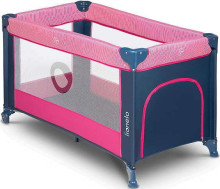 Lionelo Stefi Art.109447 Pink Rose Bērnu manēža - ceļojumu gultiņa