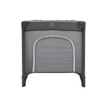Bebe Basic Travel Cot Art.KX2973 Grey  Vaikų žaidimų suktukas - kelioninė lovelė