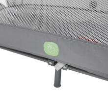 Bebe Basic Travel Cot Art.KX2973 Grey  Vaikų žaidimų suktukas - kelioninė lovelė
