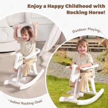 Labebe Baby Rocking Horse  Art.109651 White Medinis vaikų arkliukas
