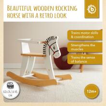 Kidsworld Rocking Horse Art.109652 White medinis vaikiškas supamasis arklys
