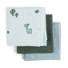 Done by Deer Burp cloth 3-pack, Lalee Blue