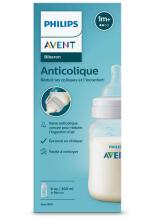 Philips AVENT Anti-Colic AirFree SCY 103/01 Pretkoliku barošanas pudelīte jaundzīmušā knupītis 1m+ 260ml