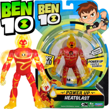 „Ben10 Power Up Heatblast“, 766601 Funkcionali figūra su šviesa ir garsu