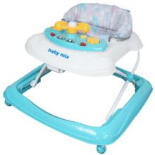 BabyMix Baby Walker Art.39121 Graphit/Orange Interactive Walker“
